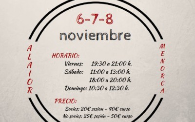 Curso de Aikido en Menorca, 6 al 8 de Noviembre 2015
